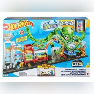 NIB Hot Wheels Ultimate Octo Carwash Playset Octopus New In Box Kids Toy